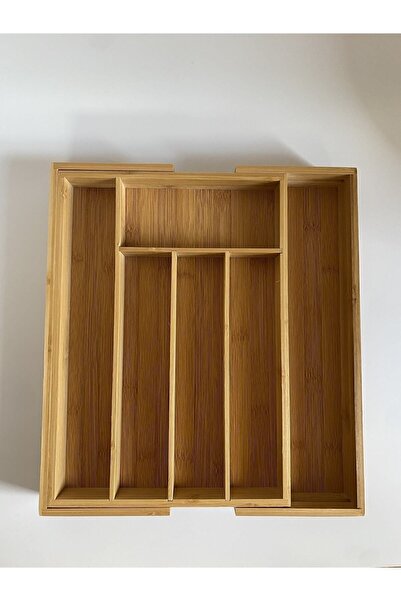 PANJI Ρυθμιζόμενη θήκη μαχαιριών από μπαμπού με ρυθμιζόμενο μέγεθος συρταριού 5-7 θέσεων