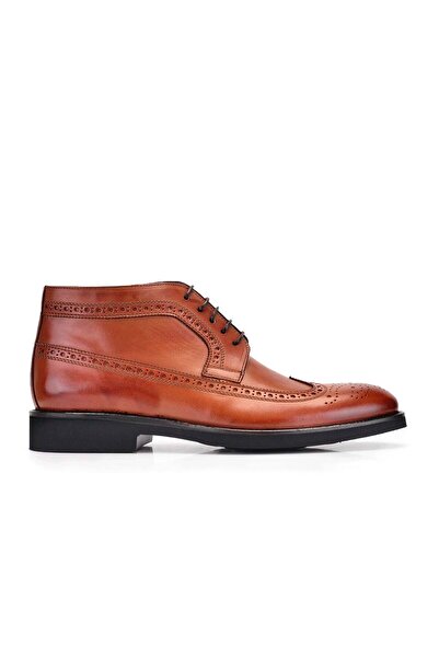 Nevzat Onay Hakiki Deri Taba Günlük Bağcıklı Erkek Bot-10735-