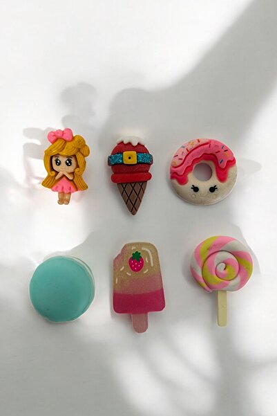 kalben accessories 6-Piece Polymer Clay Mixed Figure
