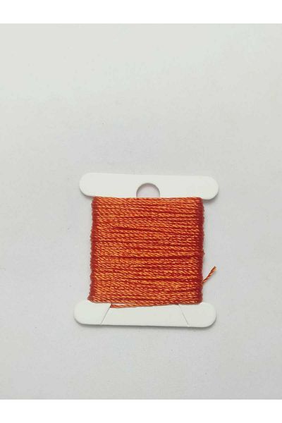 Eskişehir hobi sanat 5 Meters Red Rosary String - 0.5 mm Brick Color