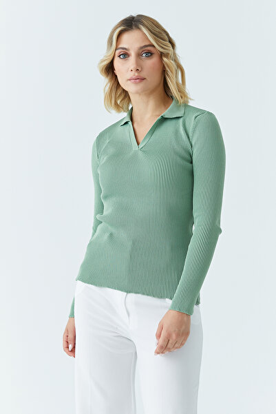 ModaPlaza Women's Polo Sweater 5313