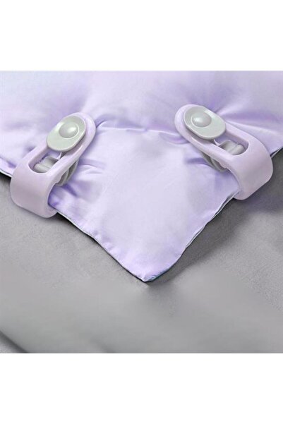 Light up 4 Adet İğnesiz Yorgan Çarşaf Ve Perde Tutucu Sabitleyici Kaydırmaz Örtü Düzenleyici Klips