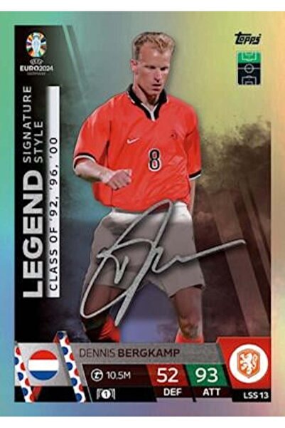 Topps Match Attax Euro 2024 Futbol Kartları Legend Signature Style Dennis Ber...
