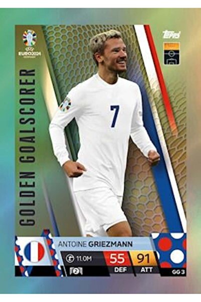Topps Match Attax Euro 2024 Futbol Kartları Golden Goalscorer Antoine Griezma...