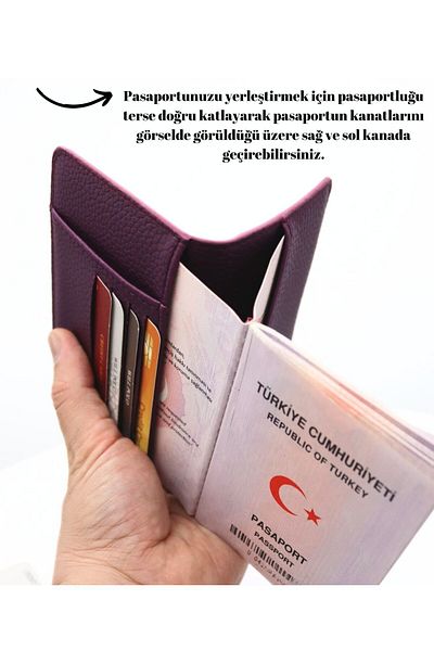 GUZZYLife Vegan Leather Credit Card Holder with Money Compartment Red Passport Case Passport Holder