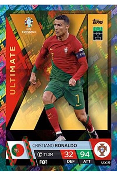 Topps Match Attax Euro 2024 Futbol Kartları Ultimate XI Cristiano Ronaldo UXI09