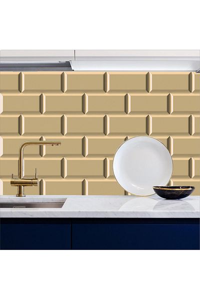 Bigaimaj 60cmx100cm Πάγκος Κουζίνας Μαύρισμα Πέτρα Μοτίβο Φύλλο - Αυτοκόλλητο