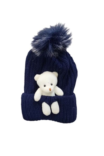 EXTRAÇARŞI Unisex Children's Bear Beret 4/14 Years