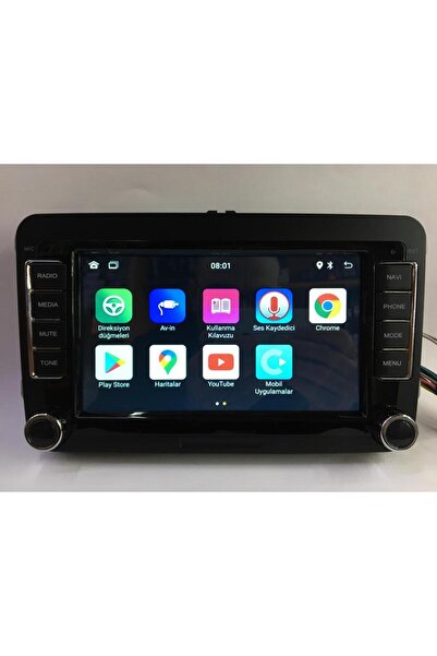 FTH SOUND Volkswagen Multimedya Teyp 7" Tuşlu Android 4-64 Gb Car Play Kamera Hediye