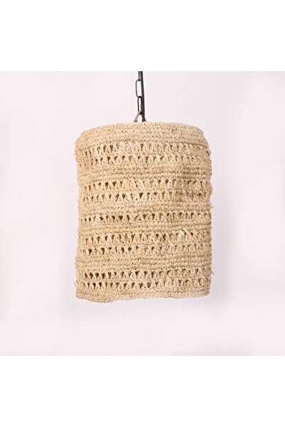 Mylamp SELANİK ÖRME DOĞAL RAFYA  25X33 cm  AYDINLATMA
