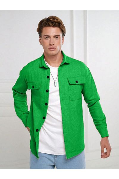 NO4 New Season Men's Textured Cotton Shirt