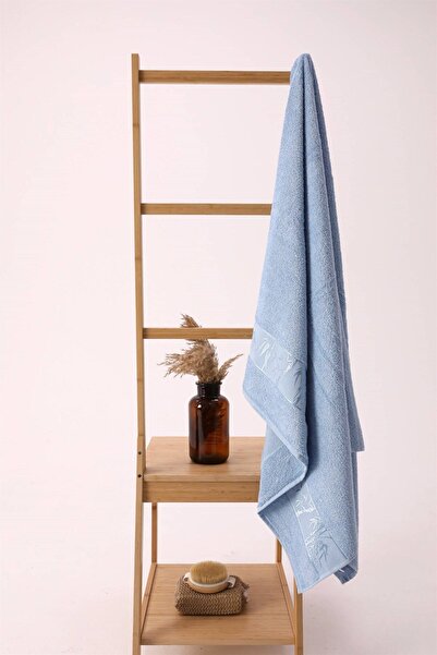 FAVORA Prosop de baie din bambus Nurpak 90x150 - Albastru