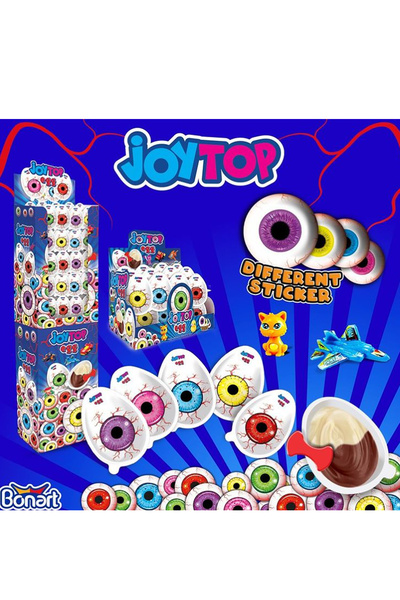 şekeyci Bonart Joy Top Göz Sürpriz Yumurta 20gr 24 Adet