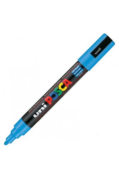UNİ-BALL Sky Blue Uni Posca Water Based Poster Marker - 1.8-2.5