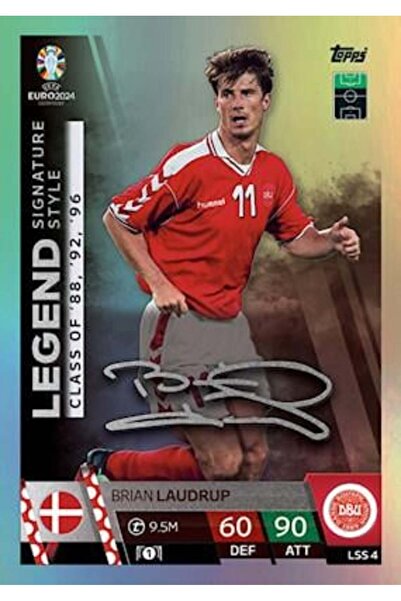 Topps Match Attax Euro 2024 Futbol Kartları Legend Signature Style Brian Laud...