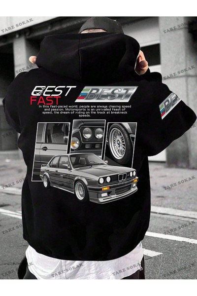 Drippy Φούτερ Y2K Trend Unisex ρετρό με κουκούλα - Κωδικός 1495