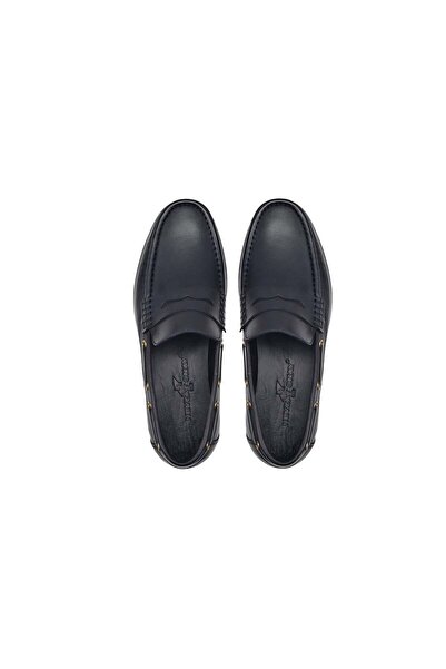 Nevzat Onay Siyah Yazlık Erkek Loafer Ayakkabı