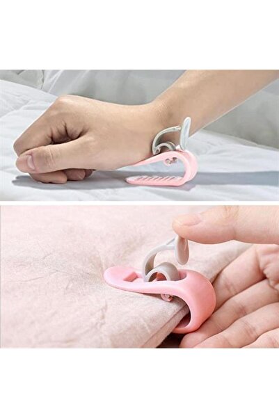 Light up 4 Adet İğnesiz Yorgan Çarşaf Ve Perde Tutucu Sabitleyici Kaydırmaz Örtü Düzenleyici Klips