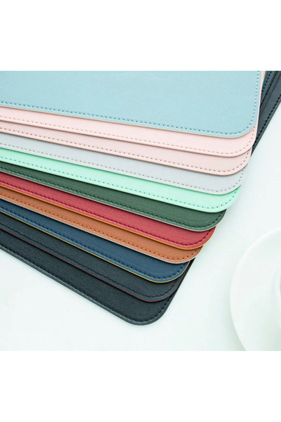 Xrades Deri Mousepad Laptop Bilgisayar Için Geniş Masa Matı Deri Mouse Pad 80x40 Cm BEJ GRİSİ