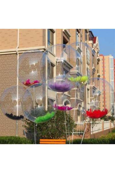 digitalavm akıllı alışveriş adresiniz 18 İNÇ TÜYLÜ PVC ŞEFFAF BALON