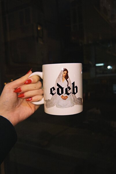 Namgo EDEB Lana Del Rey Beyaz Porselen Kupa Bardak