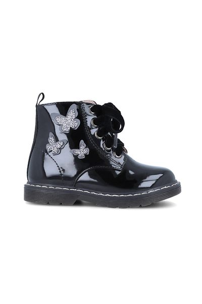 Garvalin Girls' ankle boots with butterflies, Garvalin, black