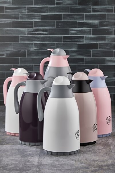 Marsilyan Ckr-2018 1.3Lt Colorful Glass Thermos (4940)