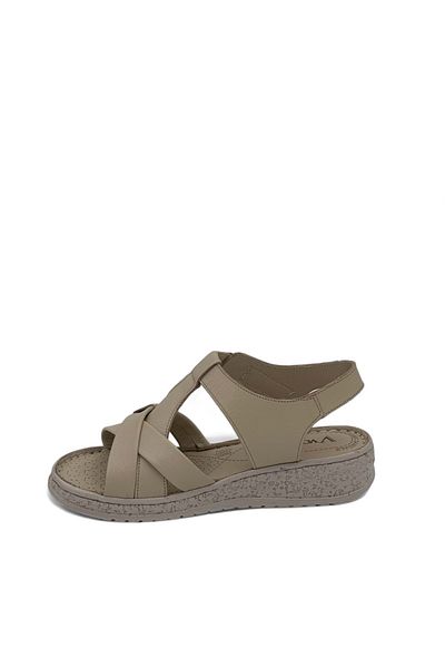 Voyager 9216 Women's Leather Sandals Beige Nata