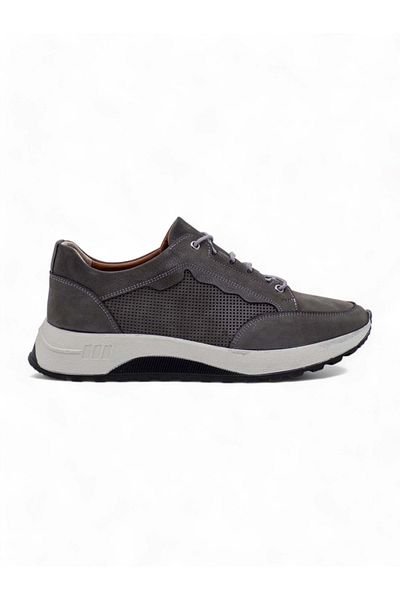 Dropland Γκρι ανδρικά παπούτσια Nubuck - 8926 Model