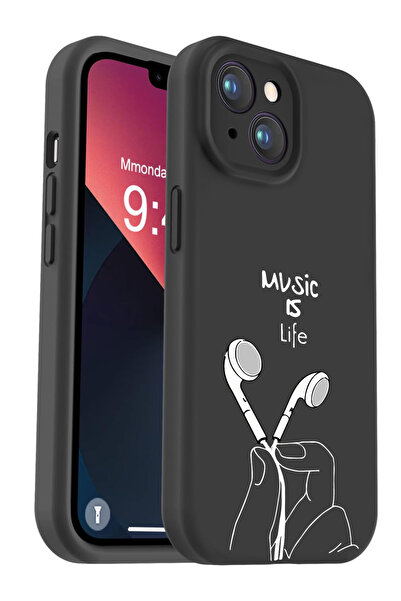 Caseji حافظة إطلاق ملونة مطبوعة حصرية متوافقة مع iPhone 13/14 مع مخمل داخلي