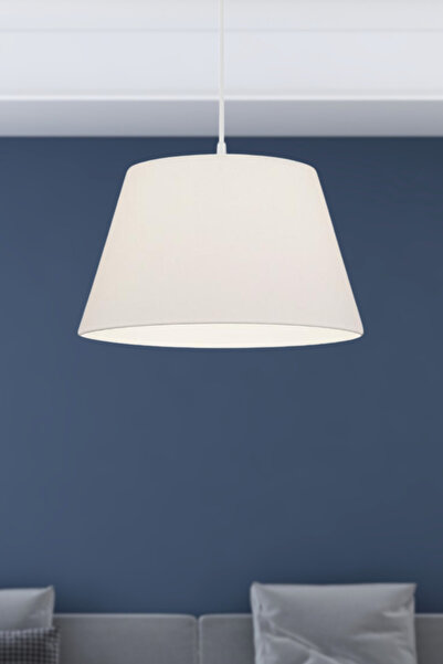 Genel Markalar North Home Konik Kumaş Büyük Boy Tavan Sarkıt Avize Krem