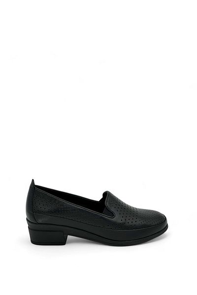 Voyager 8979 Model Pantofi Dama Piele Neagra - Nata