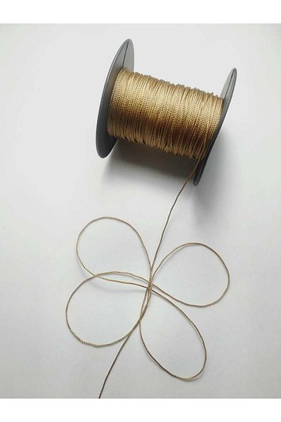 Eskişehir hobi sanat Σχοινί χάντρες προσευχής καφέ γάλακτος 25 μέτρων - 0,8 mm