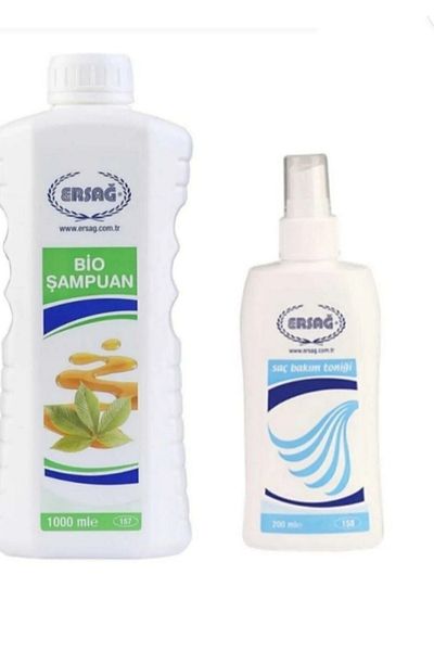 Ersağ Bio Shampoo 1000 ml and Hair Care Tonic 200 ml