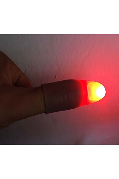 Go İthalat Led Işıklı Sihirli Parmak Işık Şaka Oyuncak Parmak Ucu Işığı Sihir...