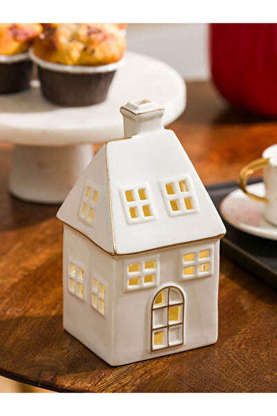 LC Waikiki Soly Özel Tasarım Yılbaşı Temalı Işıklı Şık Dekoratif Ev 16 Cm Soly