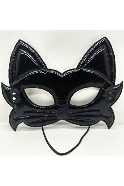 Lunaev Black Color Fabric Material Eva Cat Mask 19X15 cm