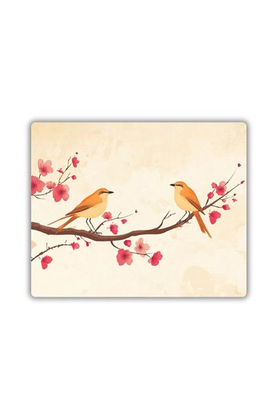 lili hediyelik Mouse Pad με στάμπα πουλιού σε κλαδί 18x22 cm