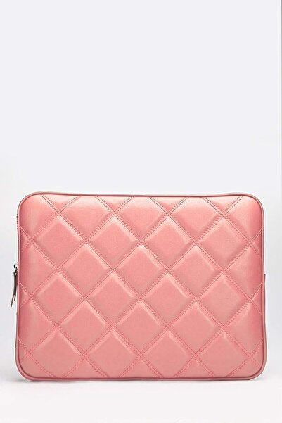 Bagorama Troy Kadın Kapitone 13.3'' Laptop Çantası Ve Tablet Kılıfı / Evrak El Çantası - Pudra