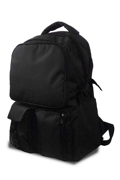 Bagorama Bullet Unisex Laptop με τσέπη, Camping, Casual και Σχολικό Σακίδιο - Μαύρο