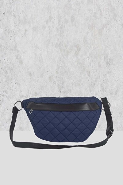 Bagorama Sırıus Kadın Kapitone Kumaş Çapraz Ve Bel Çantası - Lacivert