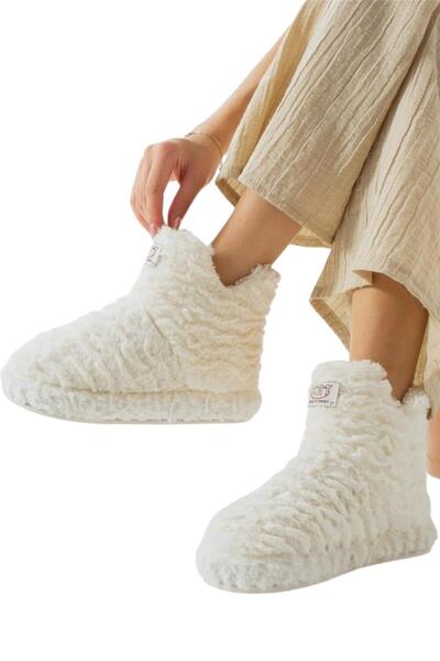 Liger Білі жіночі тапочки - товсті легкі домашні капці з нековзною підошвою