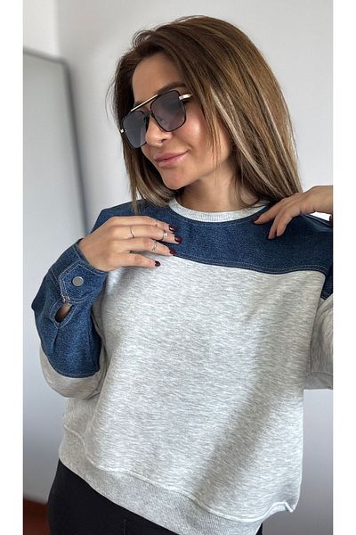 Daves Denim Detailed-Sweatshirt