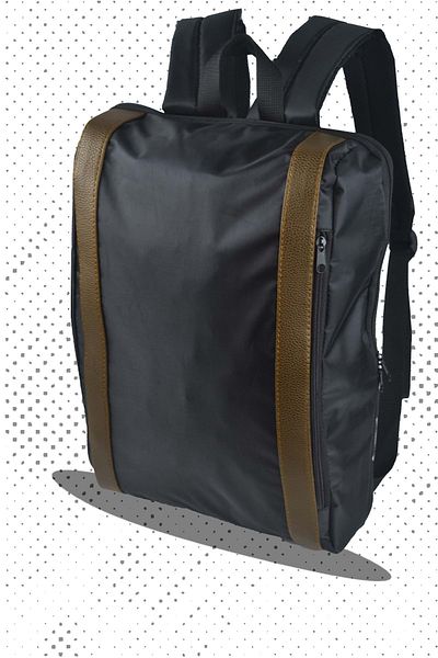 Bagorama Oliver Unisex Laptop και Σχολικό Σακίδιο - Μαύρο - Καφέ