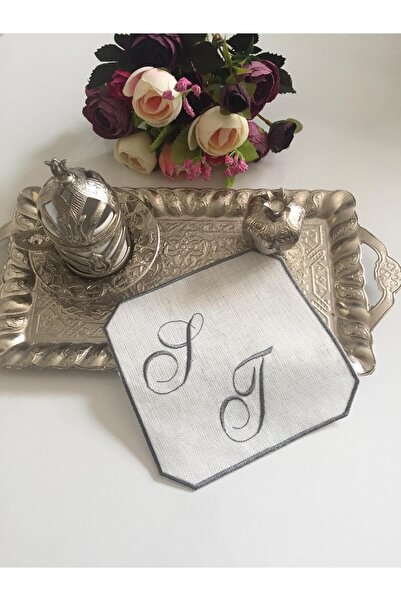 AFA TASARIM Harf Nakışlı Söz & Nişan Mendili, Tepsi Örtüsü, Kişiye Özel Nakış...