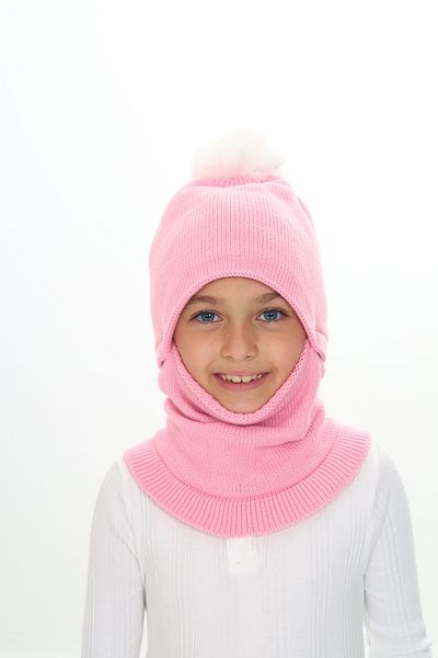Sevimli 4-10 Years Girl's Beanie Neck Collar Snow Mask