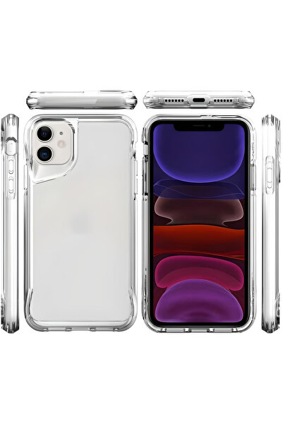 iPhone 11 Compatible Transparent Airbag Case Tank Armor Case Cover - Ultra Protection