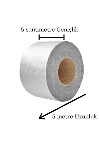 Go İthalat Yüksek Sıcaklık Dayanan Su Geçirmez Çatı Boru Duvar Yapışkan Bant Folyo 5 cm (5224)