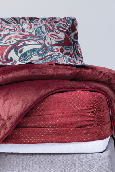 Yataş Barlett Tek Kişilik Triola Uyku Seti - Bordo