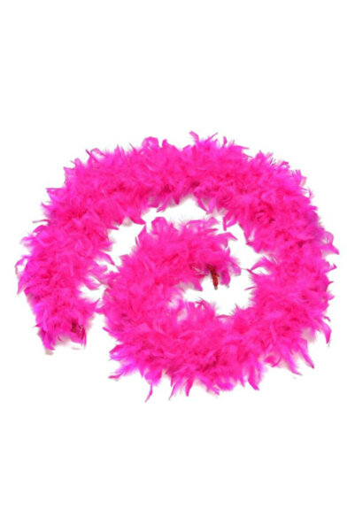 Go İthalat ريش فروي منفوش بلون فوشيا من Otriş Boa ديكور من الريش الحقيقي 180 ...